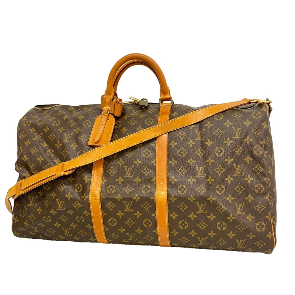 LOUIS VUITTON Authentic Brown Monogram Boston Bag